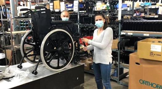 Photo d'une fauteuil adapté